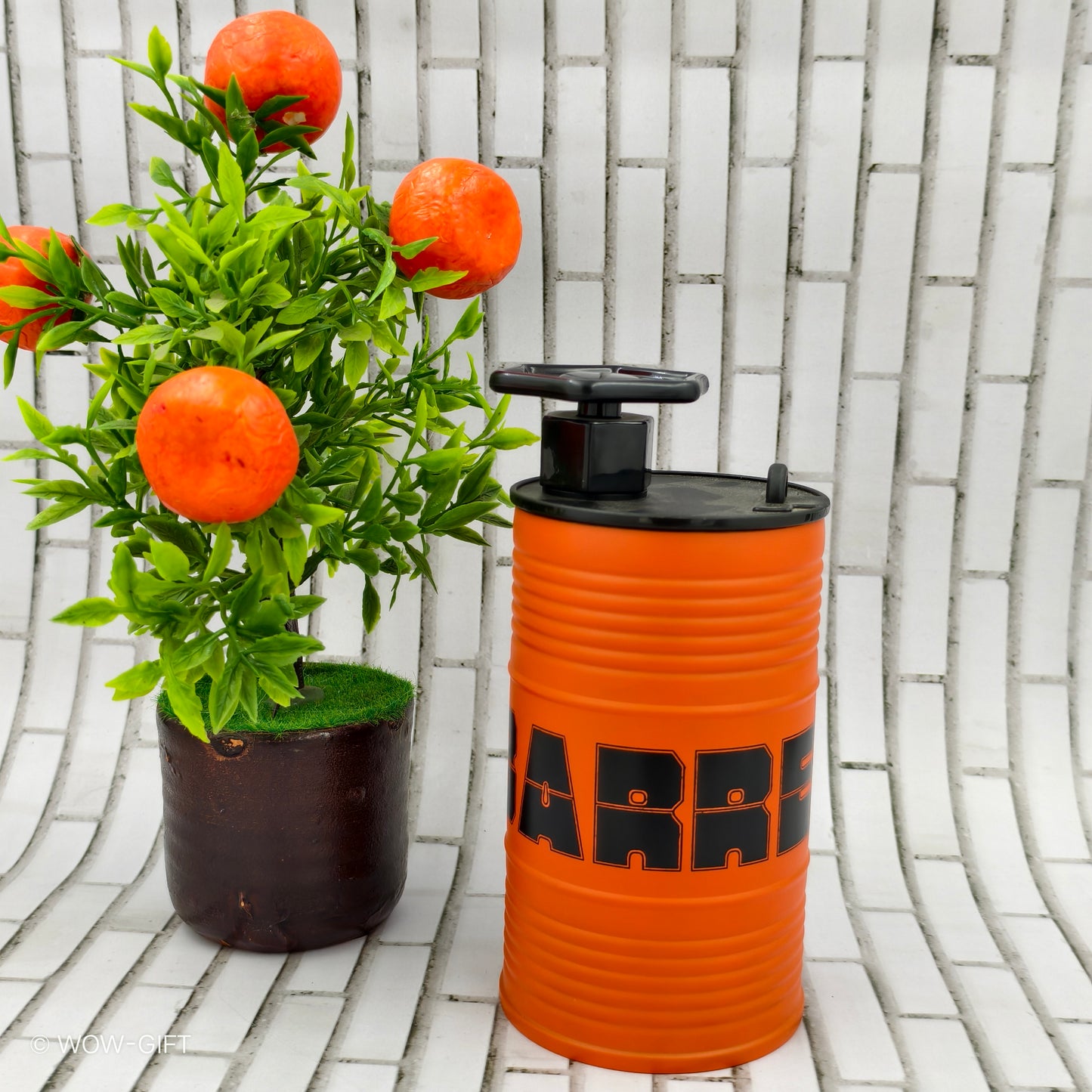 Barrel Shaped Flask