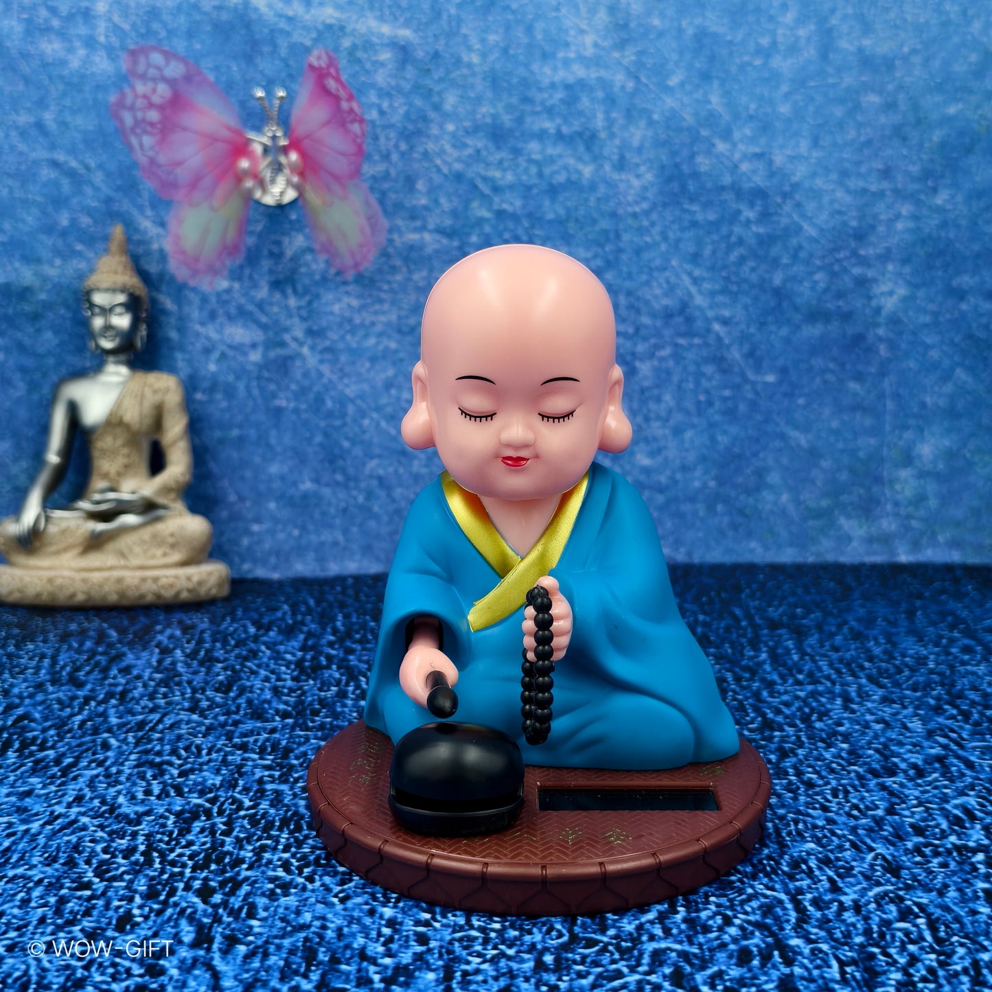 Monk Solar Bobble Head
