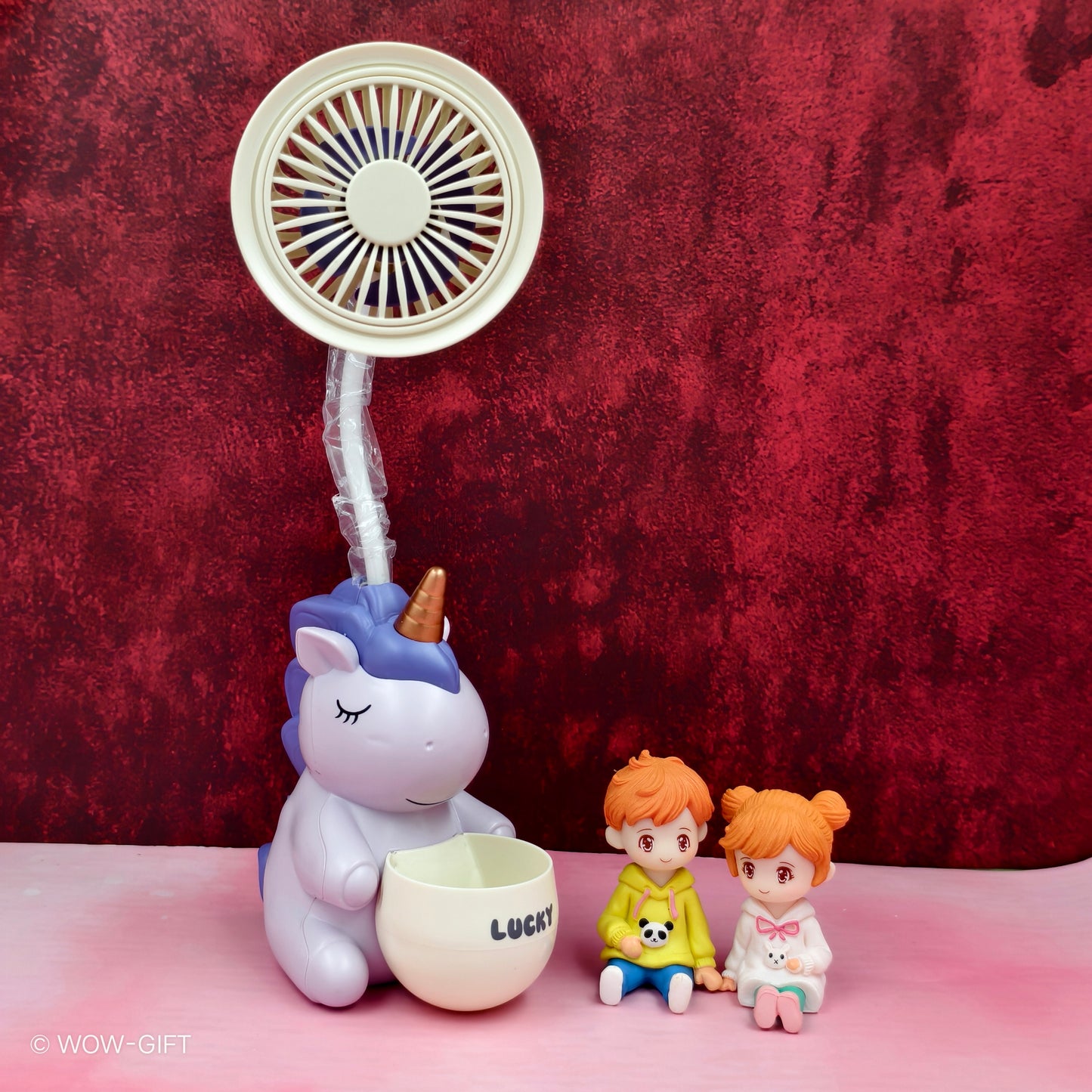 Unicorn Fan With Pen Stand