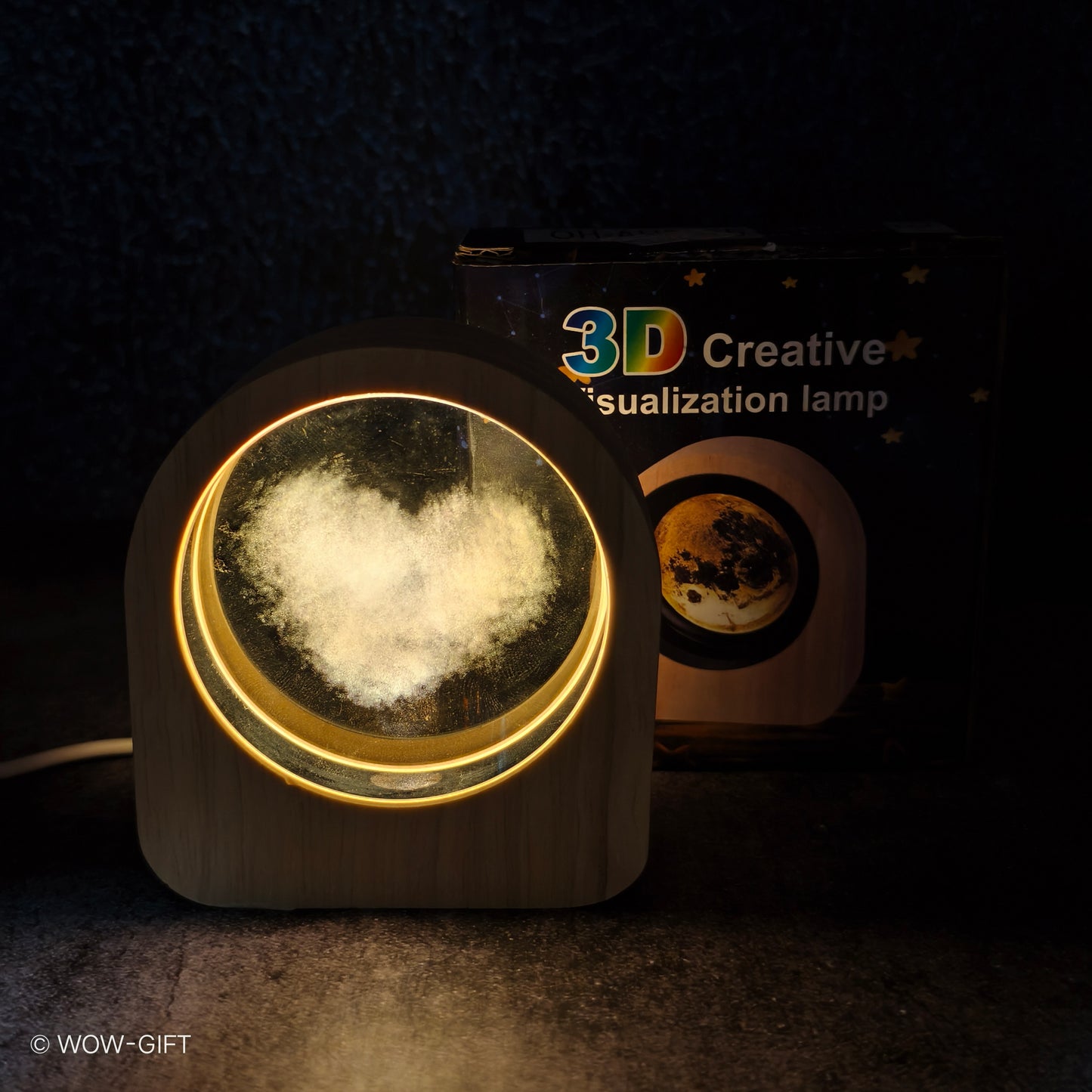 Heart Crystal Ball Lamp