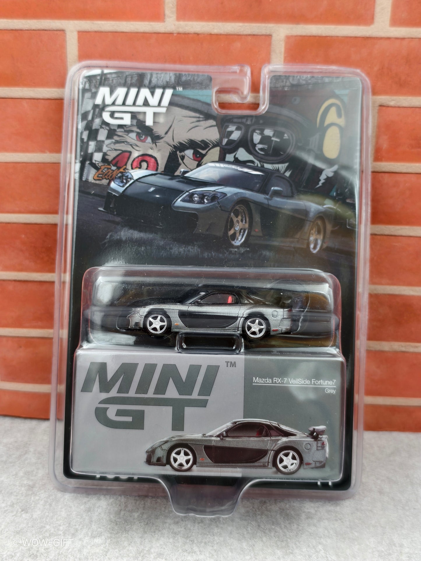 Mazda RX-7 VeilSide Fortune7 Grey Mini GT