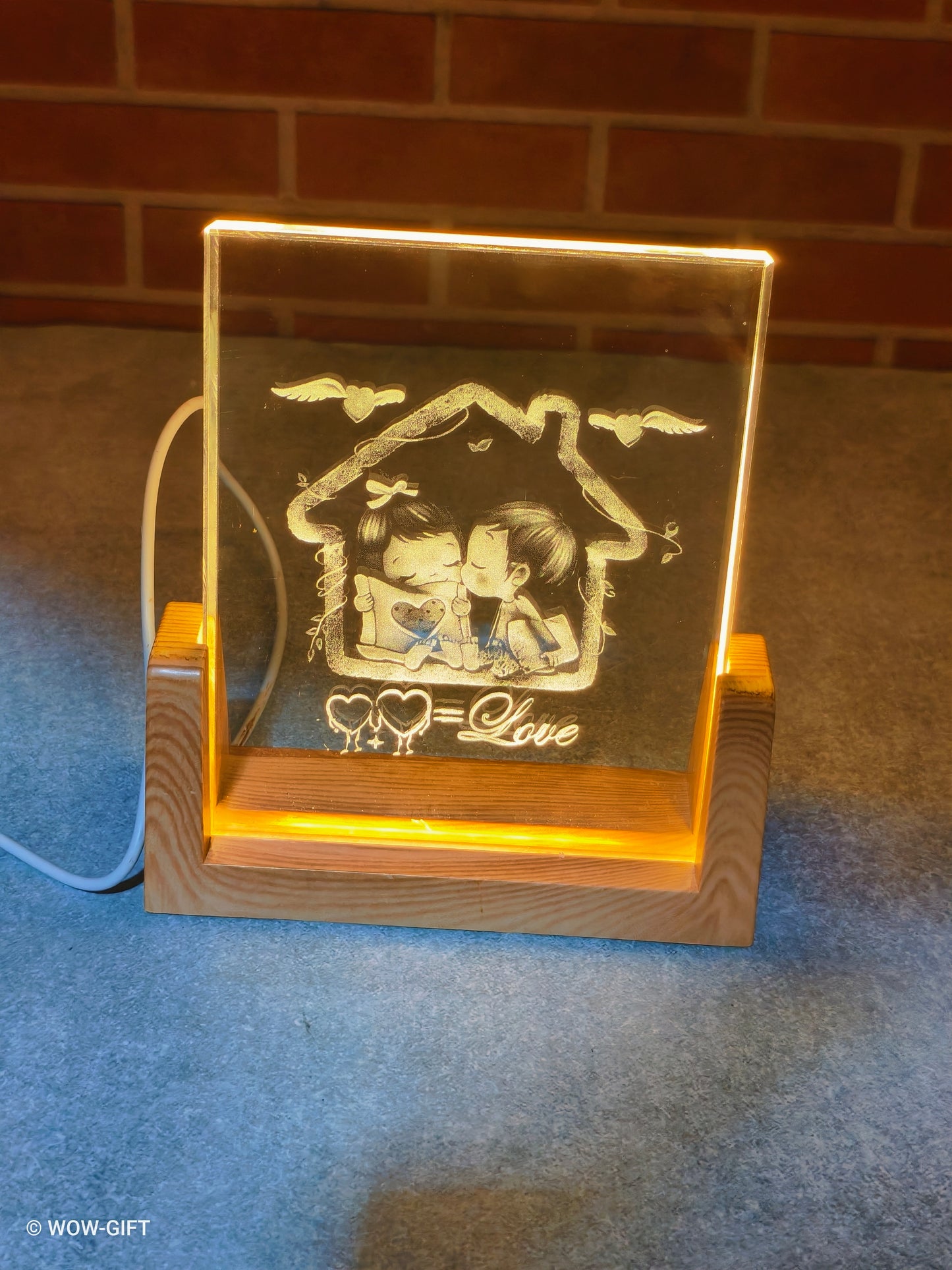 Led Laser Cut Couple Show Piece