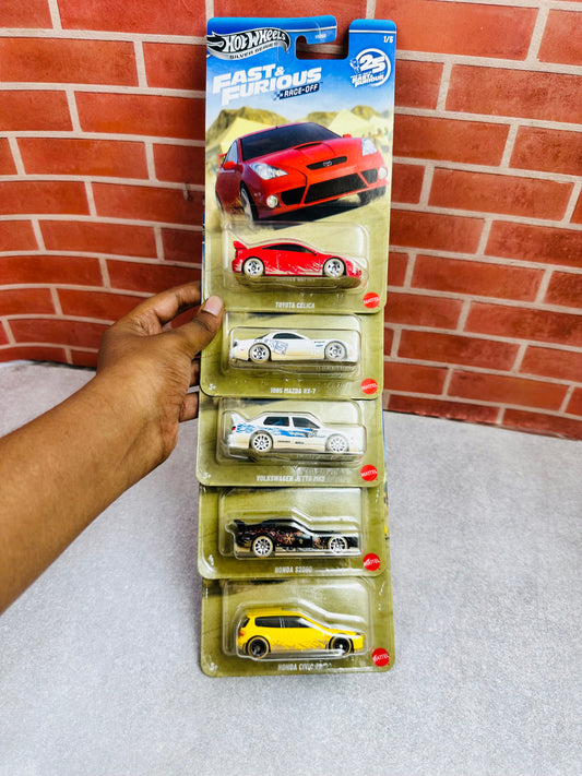 MRP - Silver series Fast & Furious Race - Off set of 5 pieces