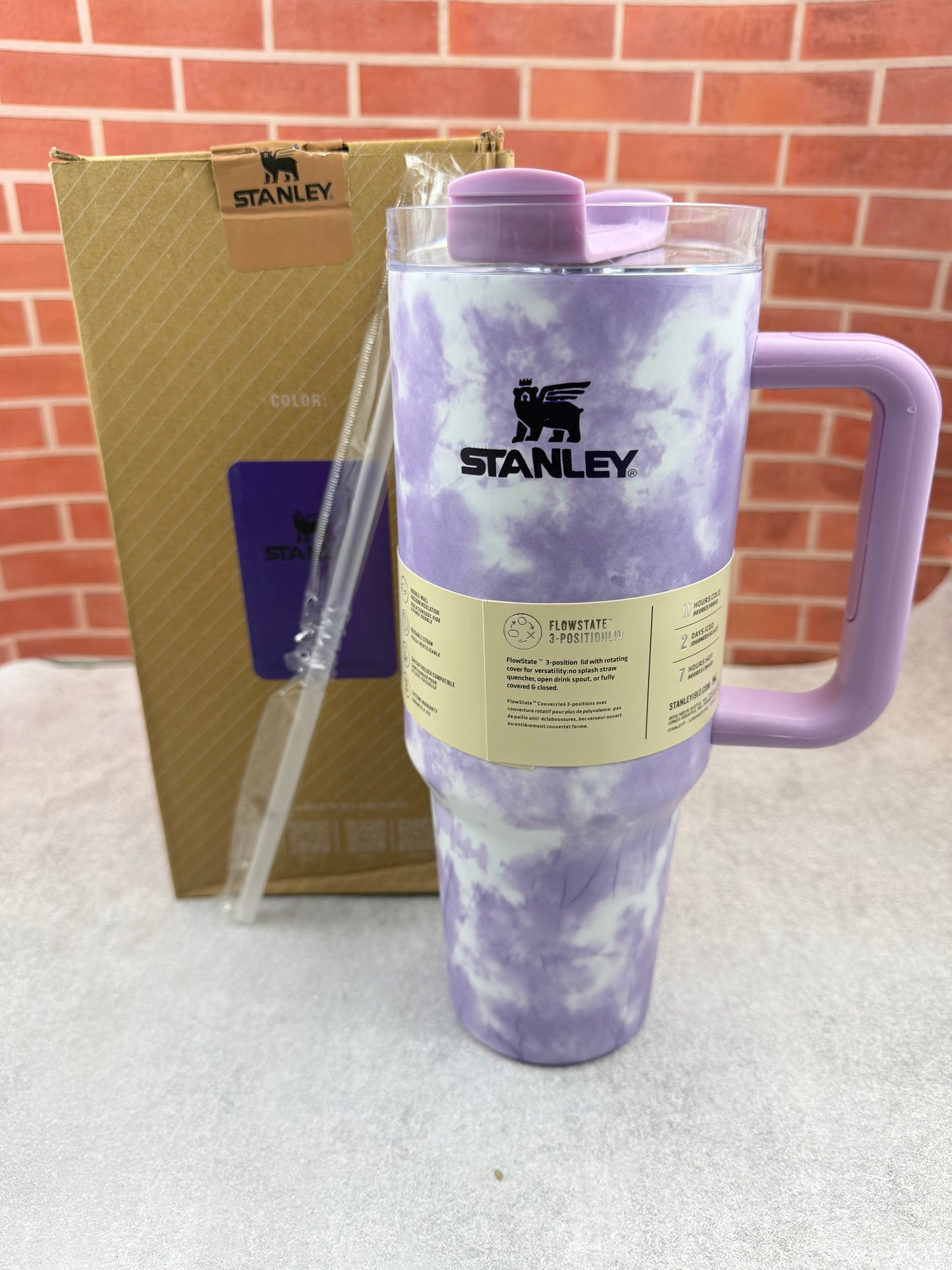 MARBLE STANLEY JAR PURPLE