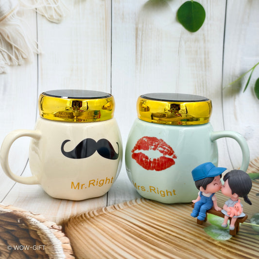 Mr Right and Mrs Right Mugs