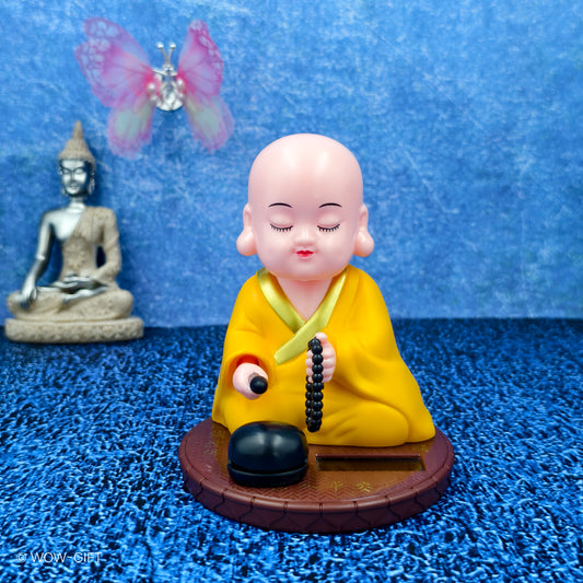 Monk Solar Bobble Head