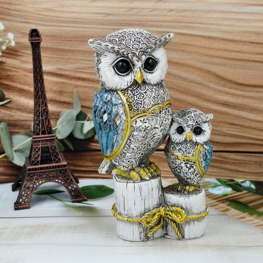 Twin Owls Statue
