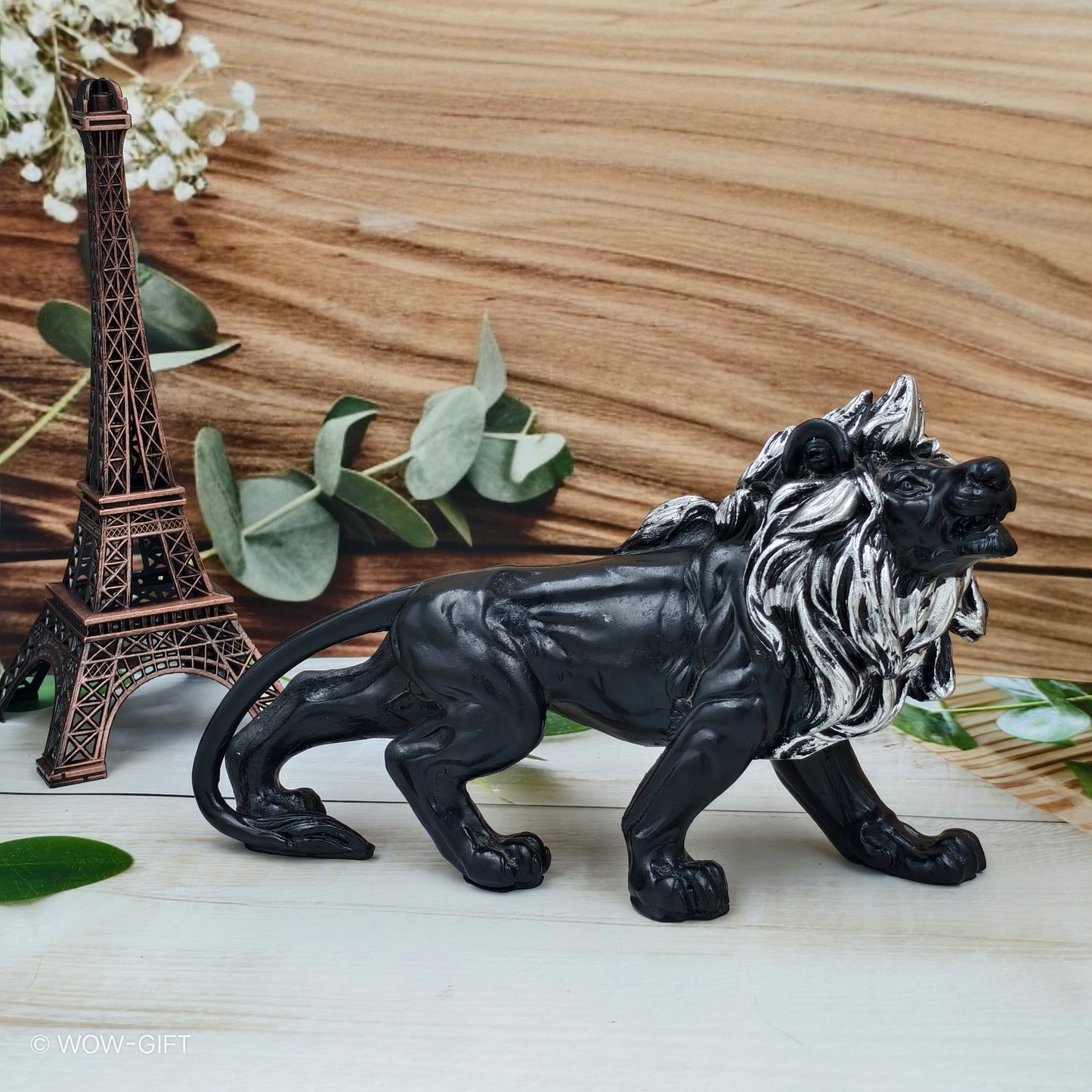 Black lion Statue
