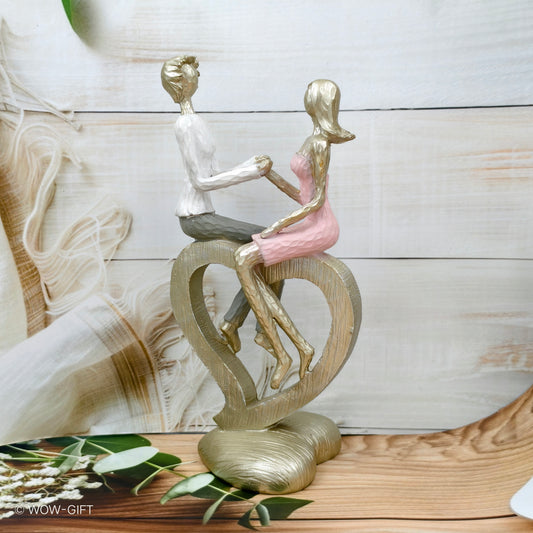 Silver Couple Statue
