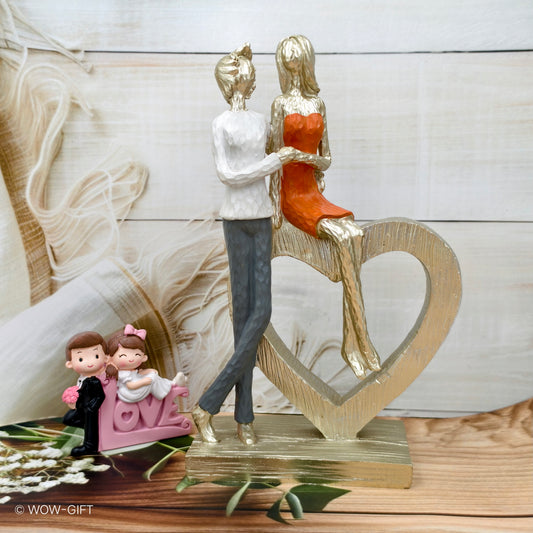 Silver Couple Statue