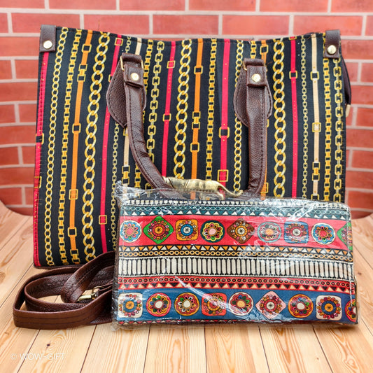 Big Hand Bag With Wallets