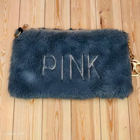Pink Fur Purse