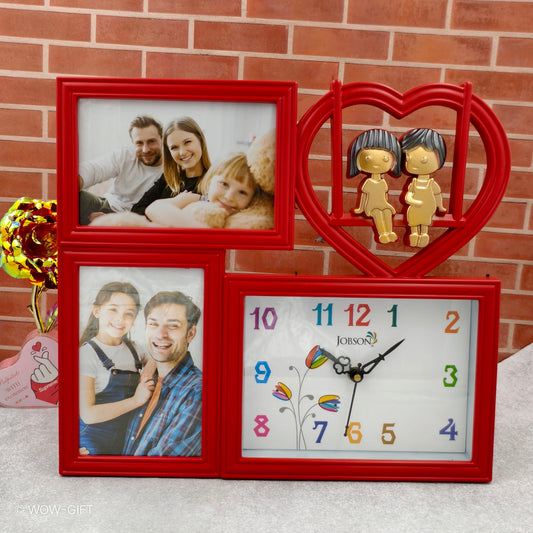 Photo Frame With Clock