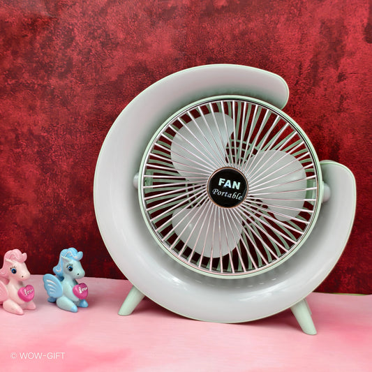 Desk Fan With Colore Lights