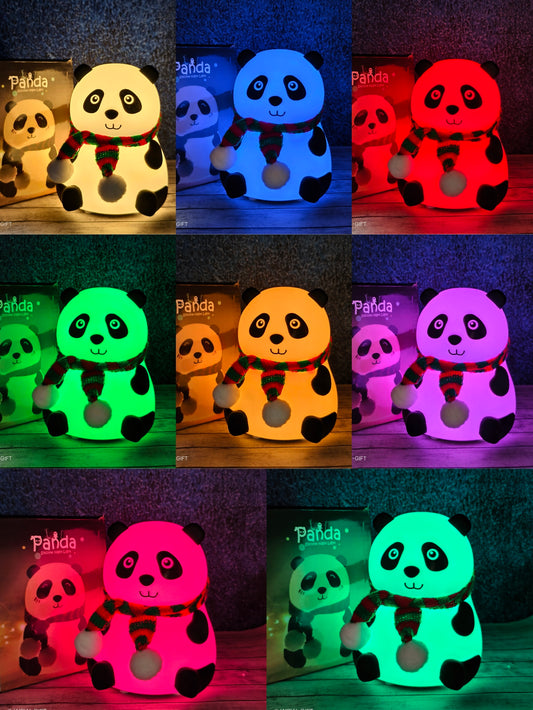 Silicon Panda Lamp Big