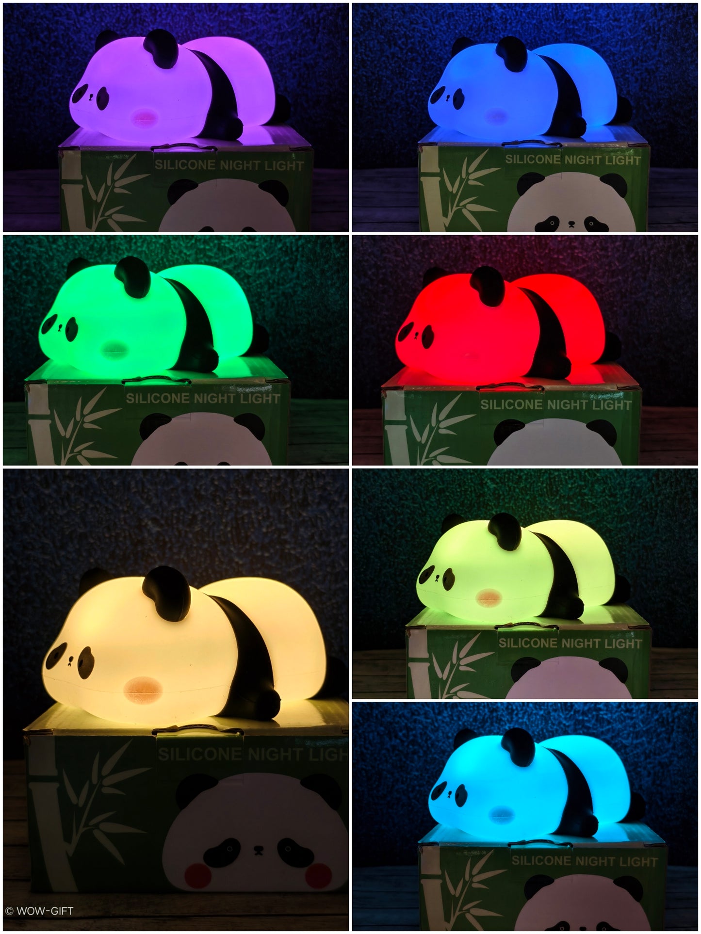 Silicon Lazy Panda Lamp