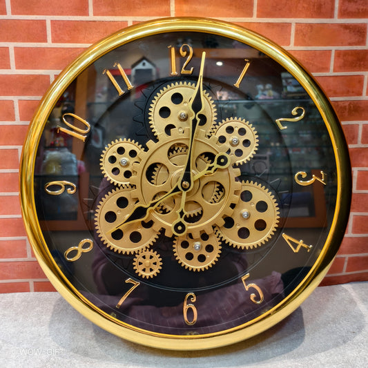 Moving Gear Wall Clock