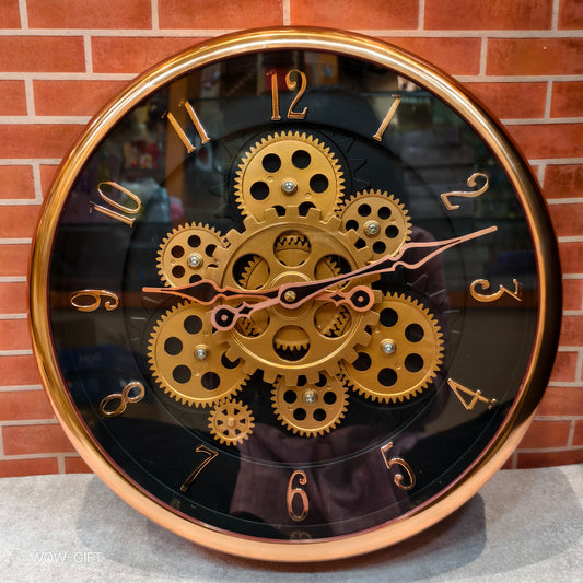 Moving Gear Wall Clock