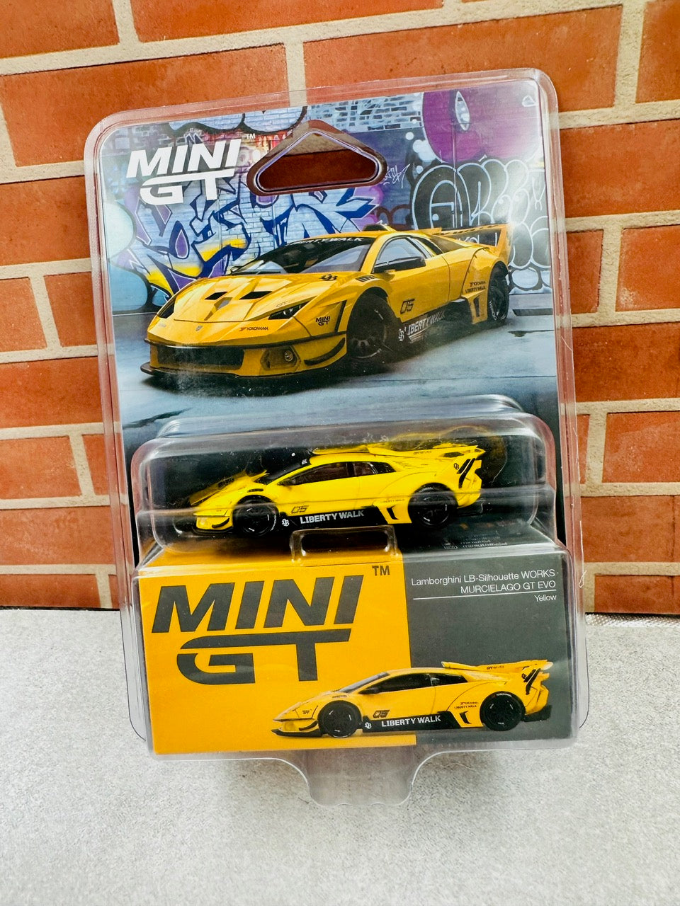 Mini GT - Lamborthini LB-Sillhouette WORKS - MURCIELAGO GT EVO - Yellos