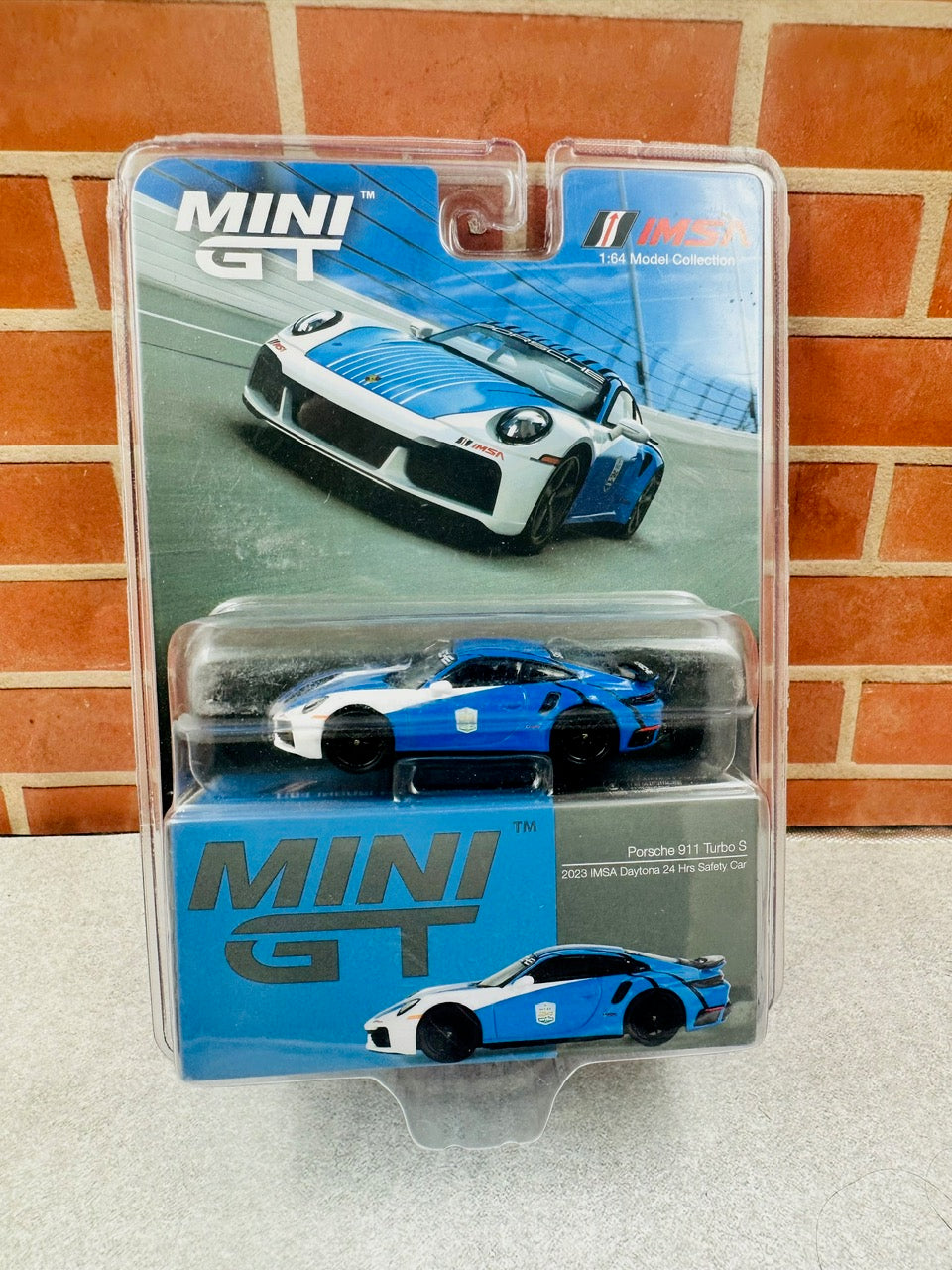 Mini GT - Porsche 911 Turbo S - 2023 IMSA Daytona 24 Hrs Safety Car