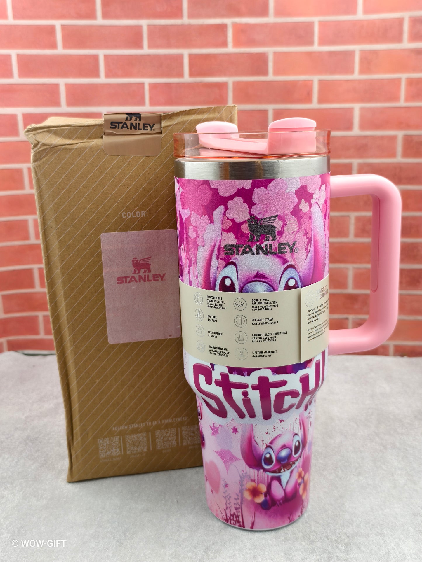 Stanley Stitch Jar Pink