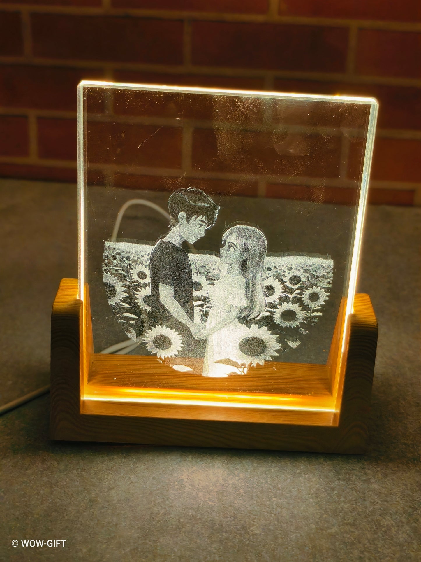 Led Laser Cut Couple Show Piece